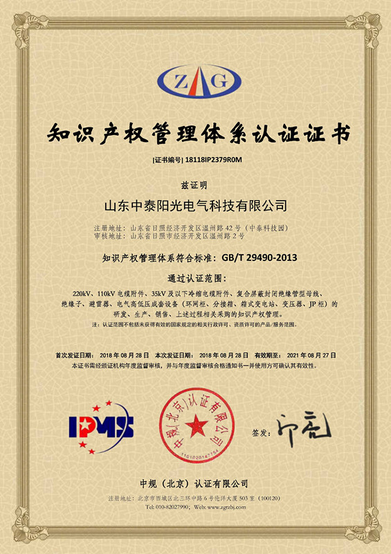 18118IP2379R0M山東中泰陽光電氣科技有限公司--知識產(chǎn)權(quán)貫標證書_副本.jpg